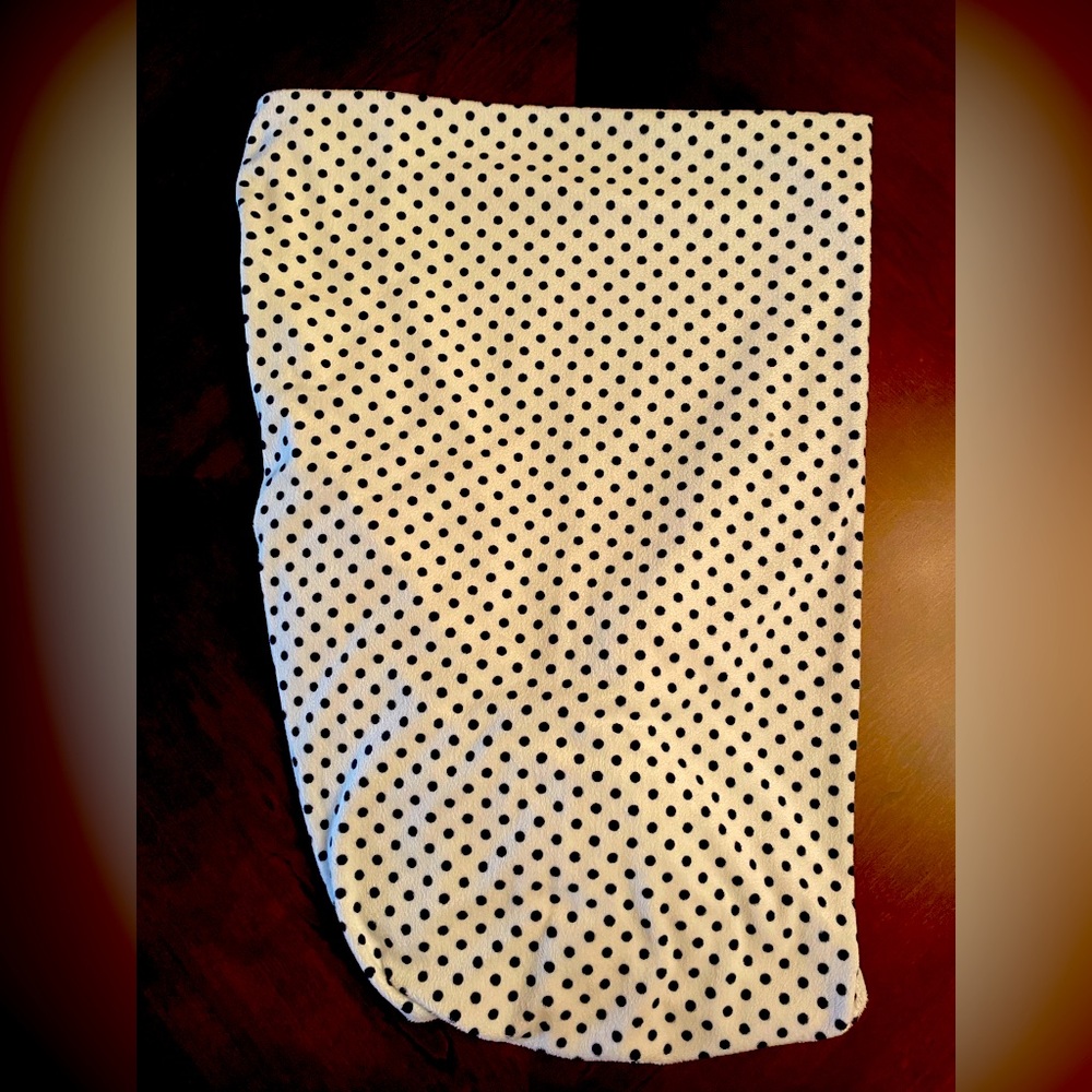 Pottery Barn Pin Dot Chamois Crib Sheet